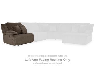 Top Tier Chocolate LAF Zero Wall Recliner   9270540