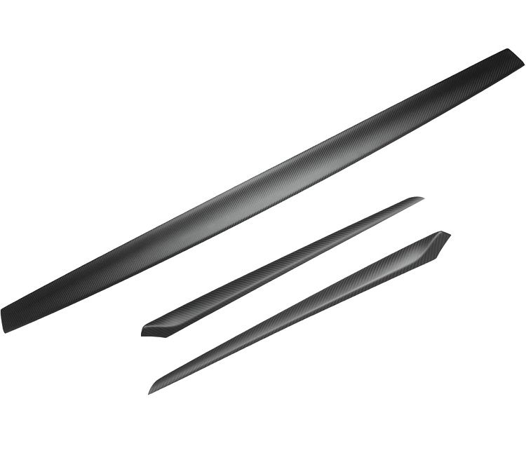 Tesla/Dry Carbon Fiber Dash Cover & Door Trim Cover