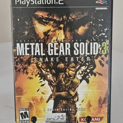 Metal Gear Solid 3 Snake Eater Sony PlayStation 2 PS Video Game CIB With Manual
