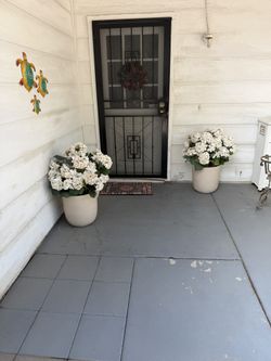 Nearly Natural 35" Faux Hydrangea Plant — Porch Style, Great Condition