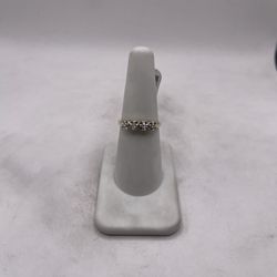 14kt Dual-Tone Gold Diamond Engagement Style Band