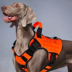 Tactical/Service No Pull Reflective Dog Harness With Velcro Sides, M