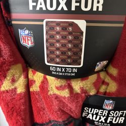 49ers FAUX fur Blanket 