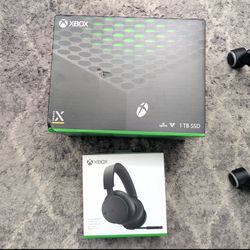 Microsoft Xbox Series X Console and Wireless Headset 