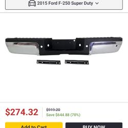 Chrome Rear Bumper 2008-2106 Ford Super Duty