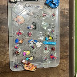 Anime, Spiderman, Deadpool, Princess Keychains 