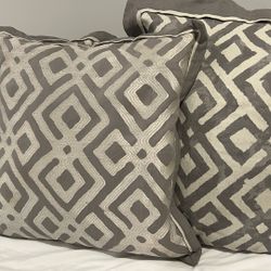 Nice Decorative Trio Set Of Pillows -2 Big Sizes - 1 Medium Size 
