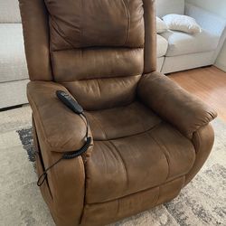 Leather recliner $550