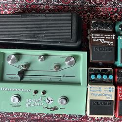 Guitar Pedals Boss, Crybaby, Danelectro etc…