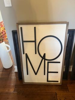 "Home" wall portrait