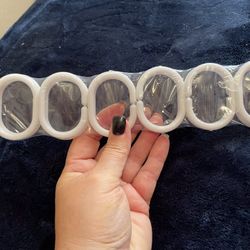 White Shower Curtain Rings 