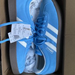 Brand New adidas VL Court 2.0 Semi Blue Burst Core White Gum Size12