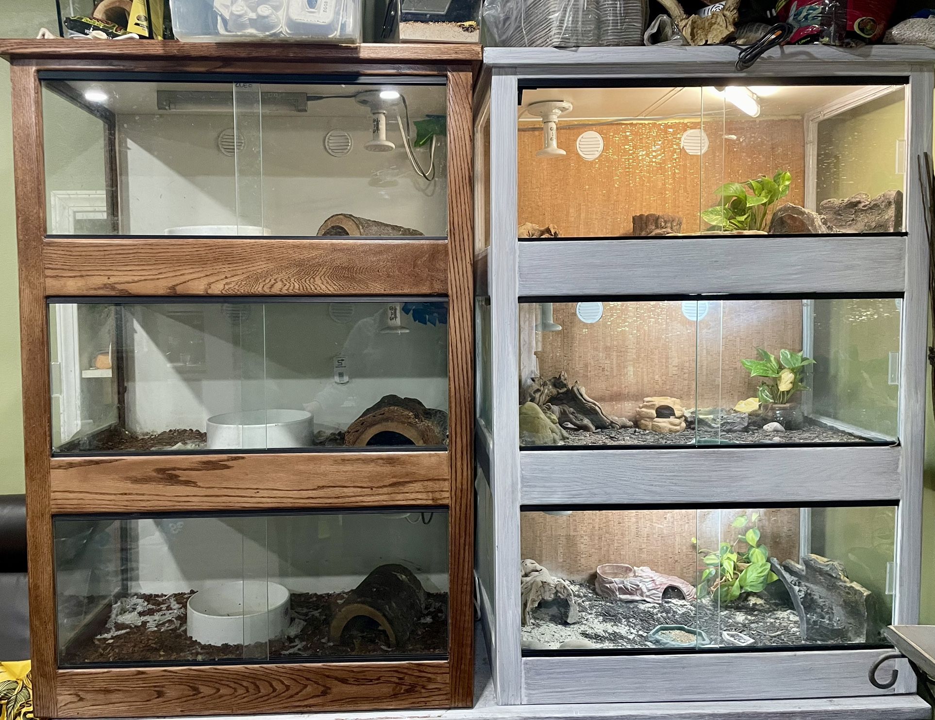 3 Tiered Custom Made Reptile Enclosure