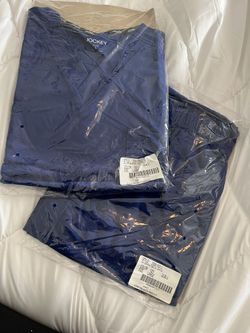 Brand New Royal Blue Jockey Scrubs - Sz Large (4 Sets)