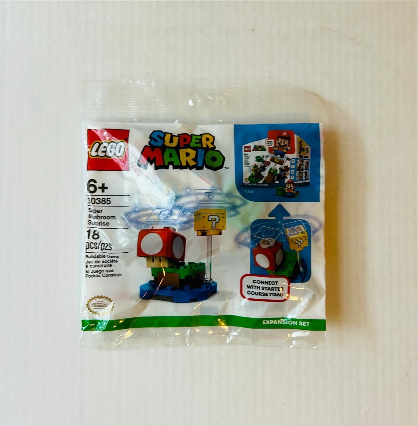 LEGO Mario Super Mario Mushroom Surprise Expansion Set 30385 Polybag (Retired)
