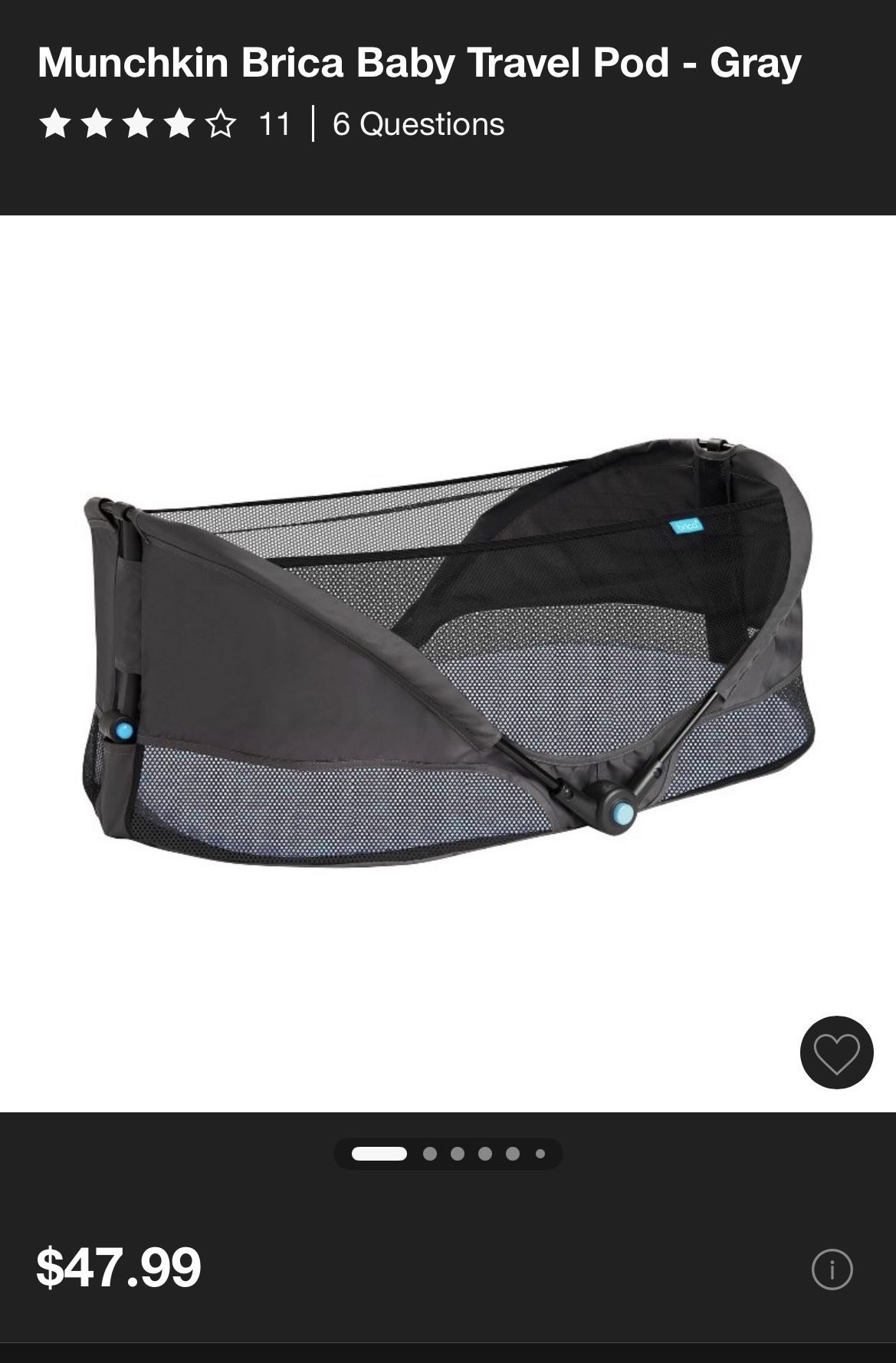 Brica Travel Bassinet