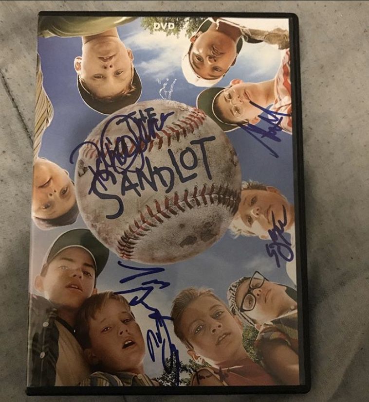 The sandlot signed DVD case