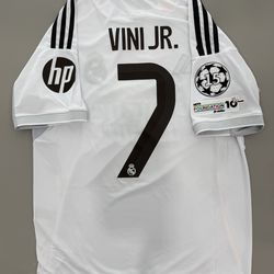 Vini jr real madrid home soccer jersey