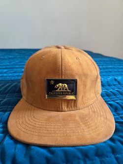 Suede California Republic Snapback Hat