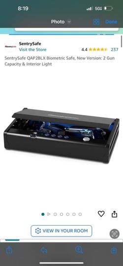 SentrySafe QAP2BLX Biometric Safe, SAFE  GUN SAFE 