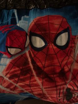 Spiderman blanket , plushy