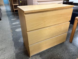 IKEA Storklinta Blonde 3-Drawer Petite Dresser