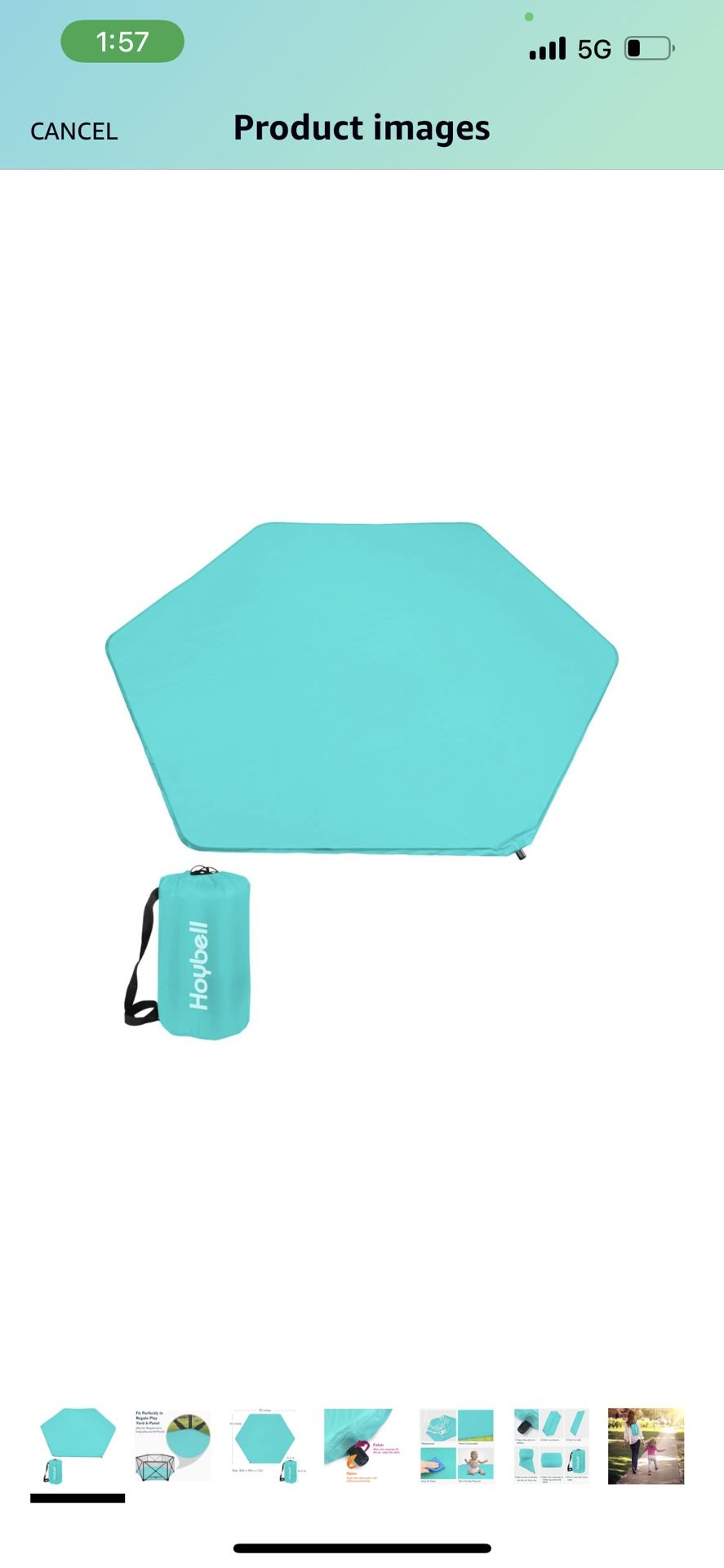 Hoybell Playard Mattress, Compatible with Regalo My Play Play Yard, Self Inflatable Comfortable with Carry Case - Blue