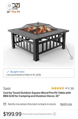 Outdoor fire pit brand new