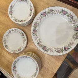 28 Pieces Vintage Creative Fine China Regency Rose 2345