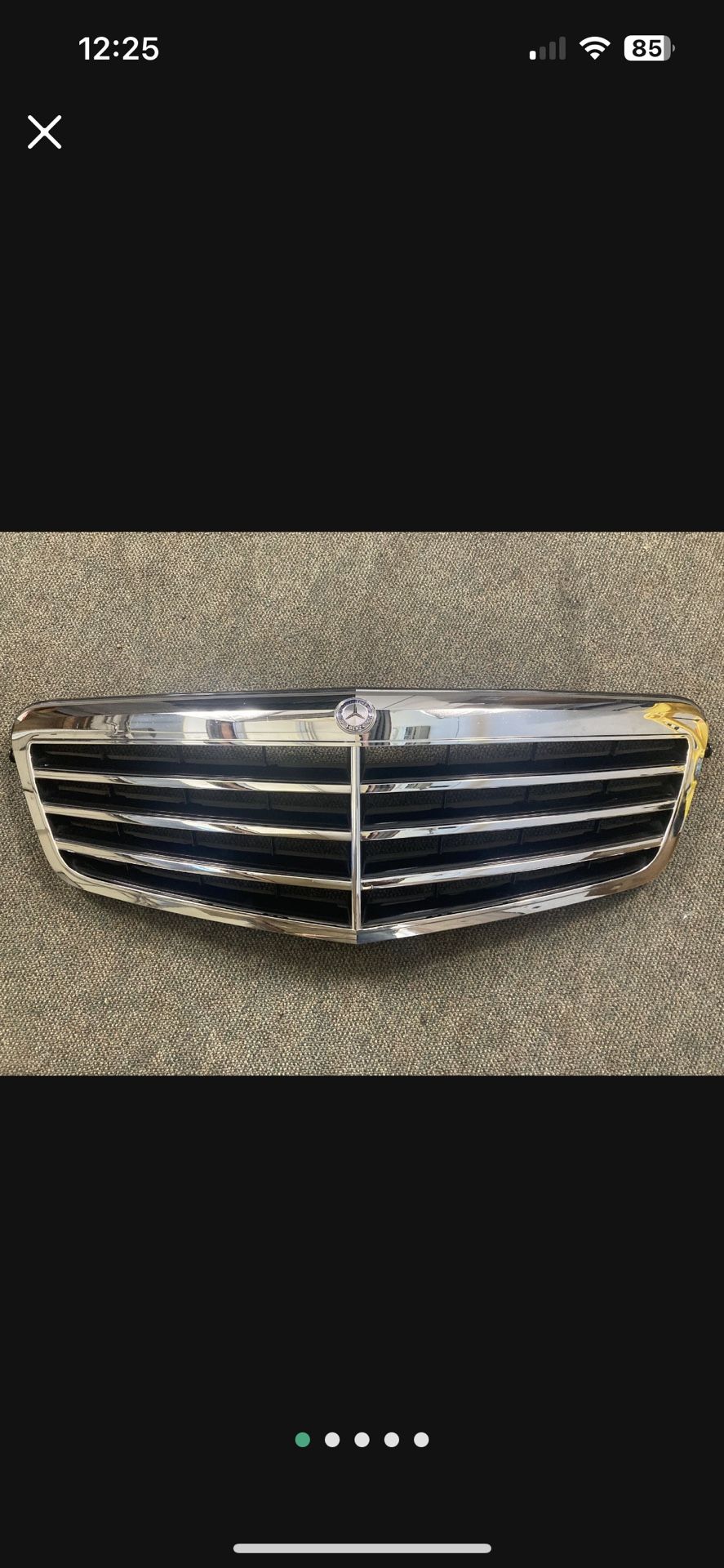OEM 2008-11 Mercedes E Class Front Grill W/ Emblem