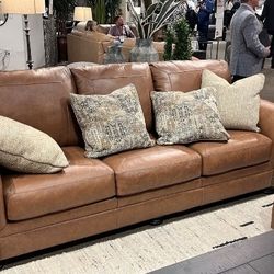 Real Leather Sofa Financing Available 