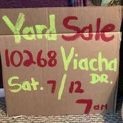 Garage Sale, Tierrasanta Viacha Dr. Tons of stuff at super good prices everything must go. Don’t miss the sale.