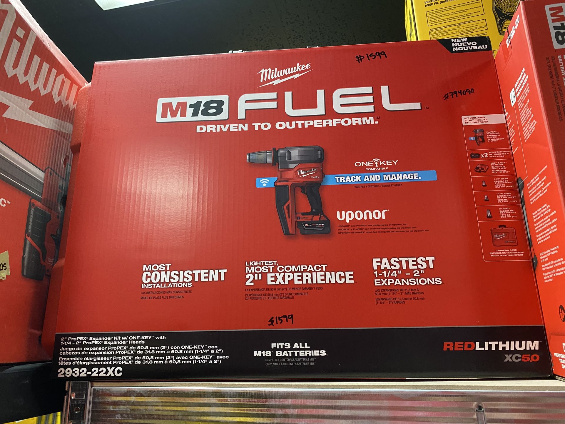 Milwaukee M18 Fuel 2” Pro Pex Expander Kit W One Key