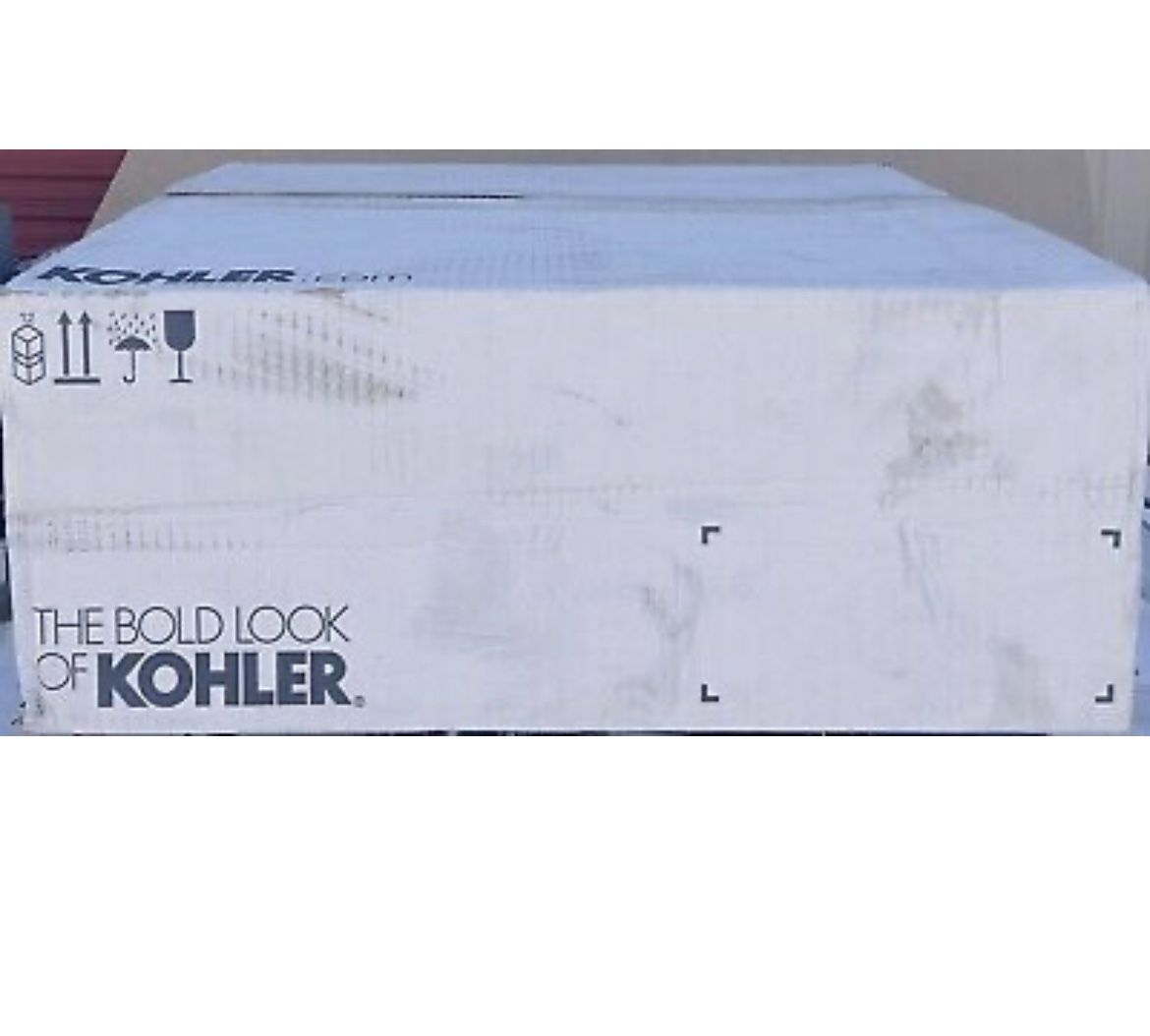 KOHLER K-5400-P5-FF Iron Plains Wading Pool Bathroom Sink, Sea Salt 