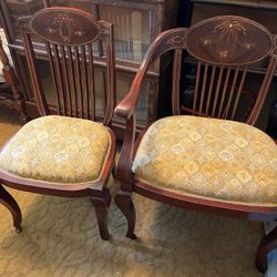 Vintage Pair Accent Chairs