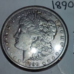 1890 Morgan Silver Dollar $50 O.b.o