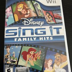 Disney Sing It: Family Hits (Nintendo Wii, 2010) CIB 