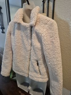 Girl White Warm Jacket 