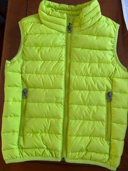 Kids Neon Yellow Puffer Vest