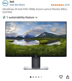 UltraSharp 24-Inch FHD 1080p Screen Led-Lit Monitor (DELL-U2419H) •