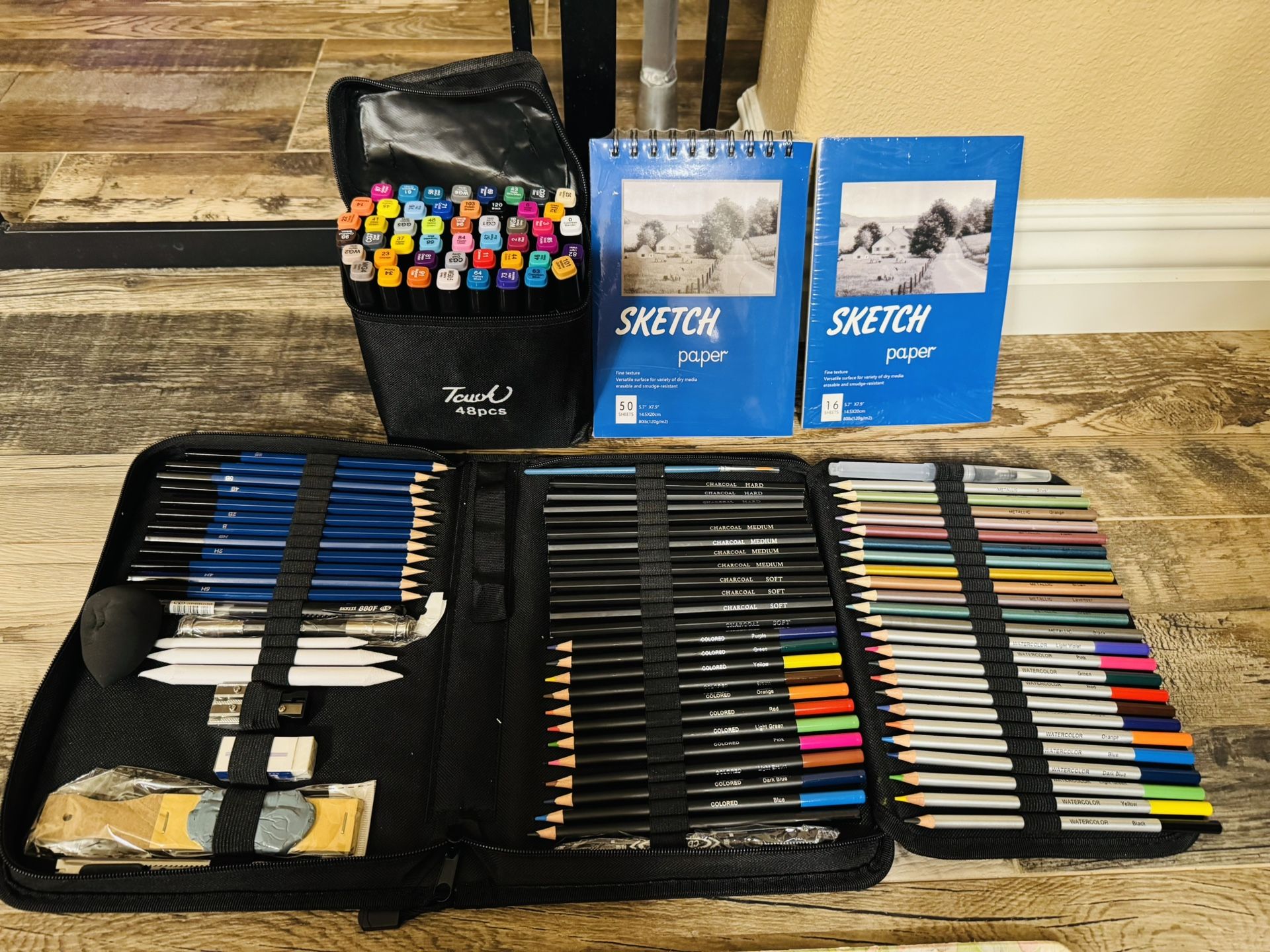 Sketching Pro Art Sketch Supplies with Sketchbook