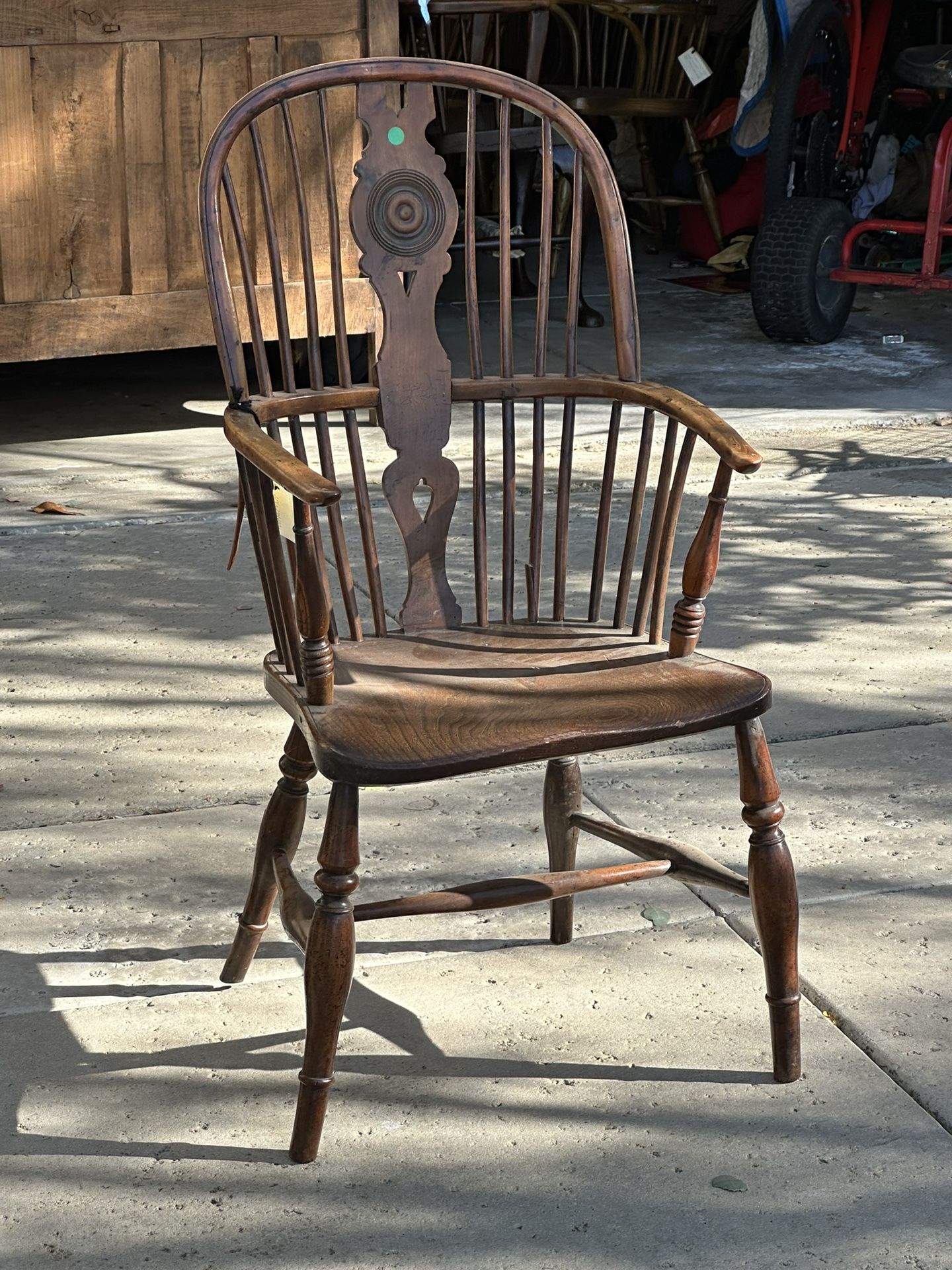 English Yew wood Windsor Arm Chair- 18th Century