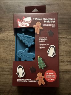 Two (2) High Quality Christmas Candy Molds. Hot Chocolate Melts, crafting, Etc