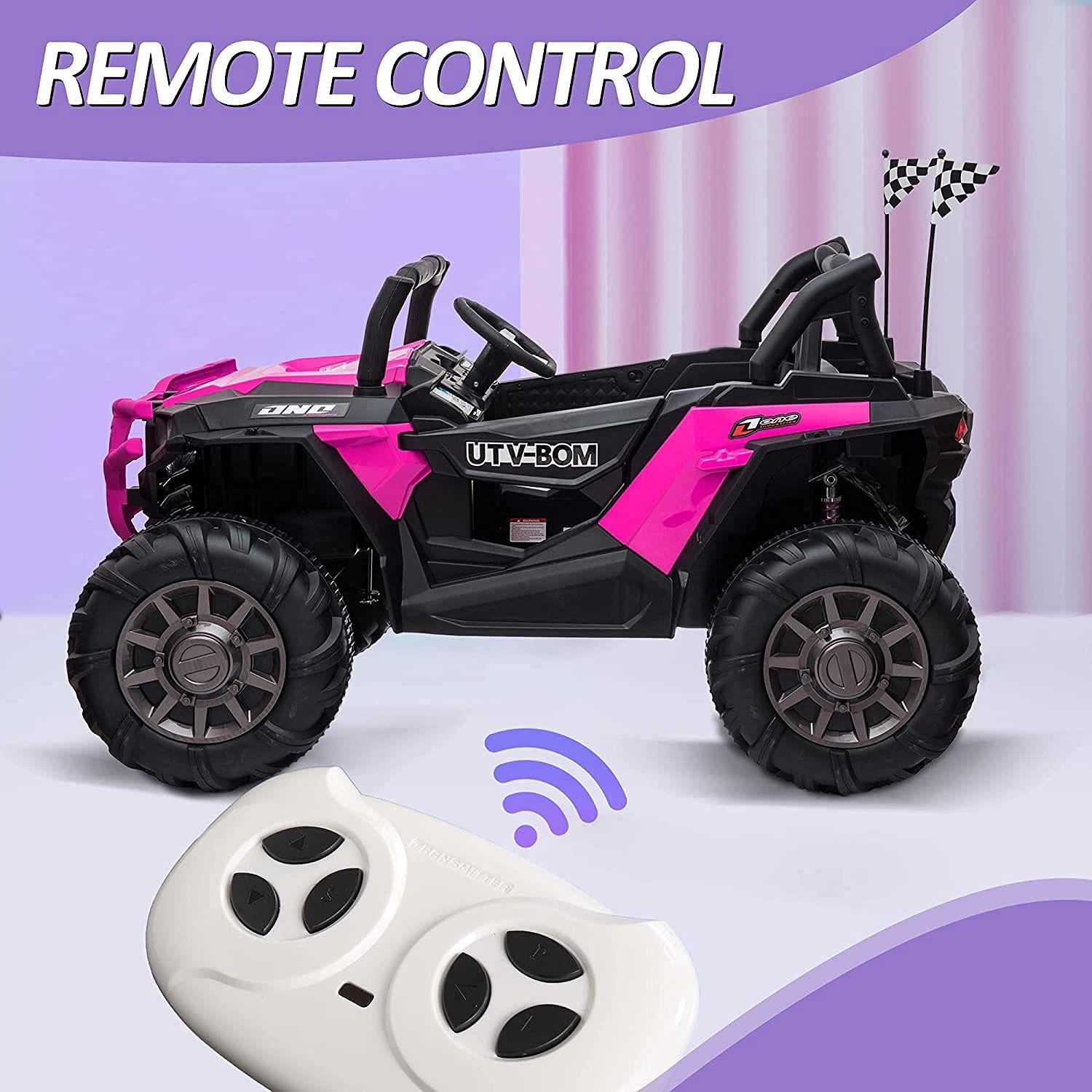 💕💕 !!BRAND NEW 12Volt Electric Kids REMOTE CONTROL Ride On Truck Powerwheels Off Road RZR 2 Seater With LED’s, Media Player BT