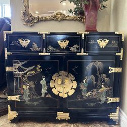 Oriental Painted Dresser 