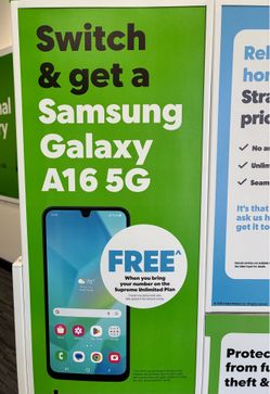 Free Samsung Galaxy A16