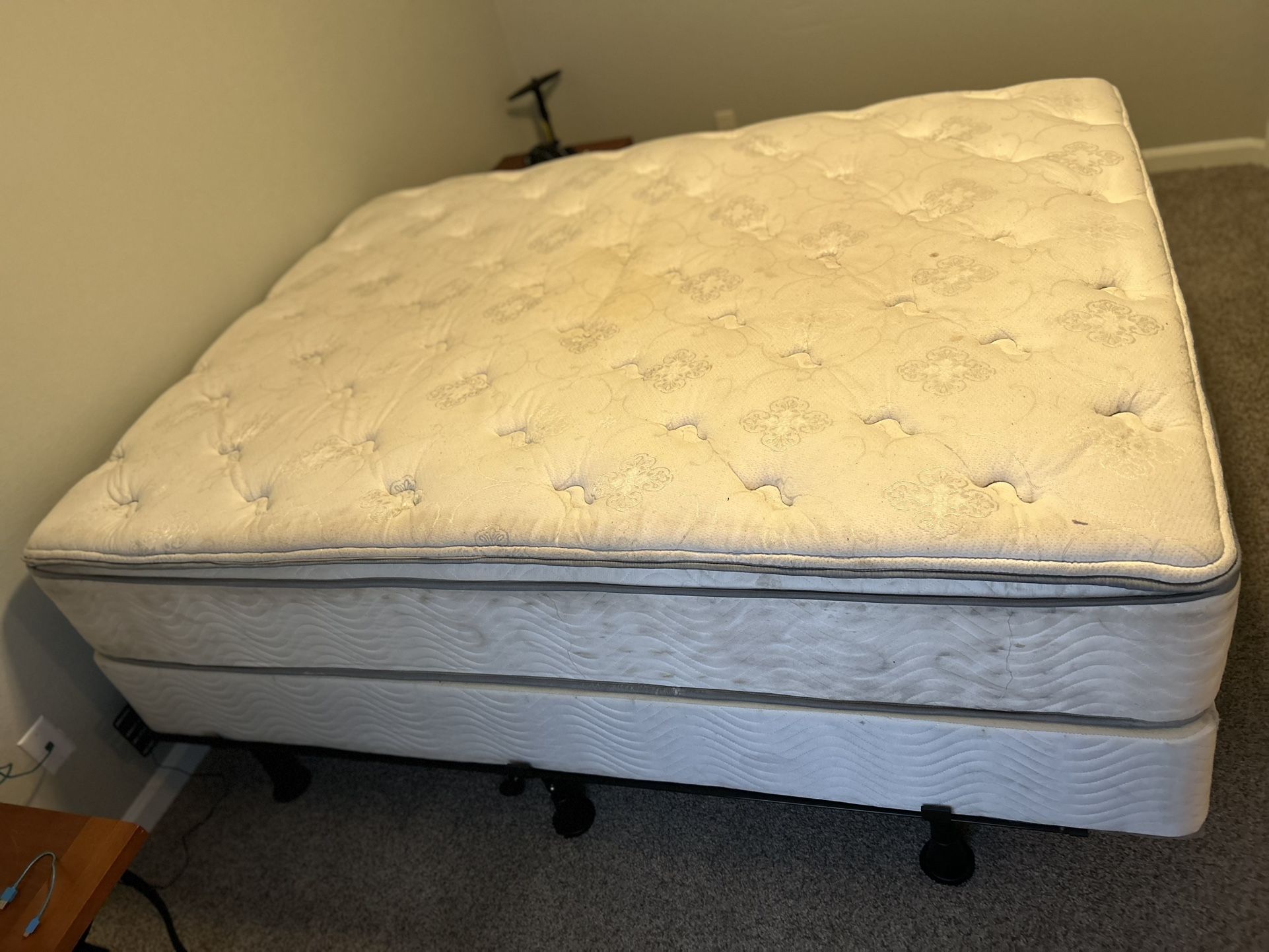 Beautyrest Queen Mattress, Box Spring, & Bed Frame
