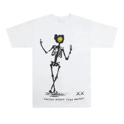 KAWS X Cactus Plant Flea Market T-Shirt White (KAWS-SS05) Men's Size L
