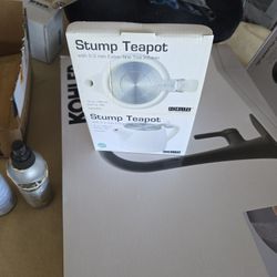 Stump Teapot Tea Kettle New 