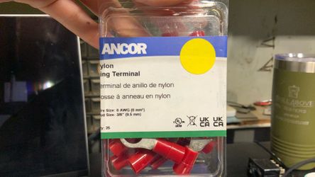 ANCOR NYLON RING TERMINAL QTY:25